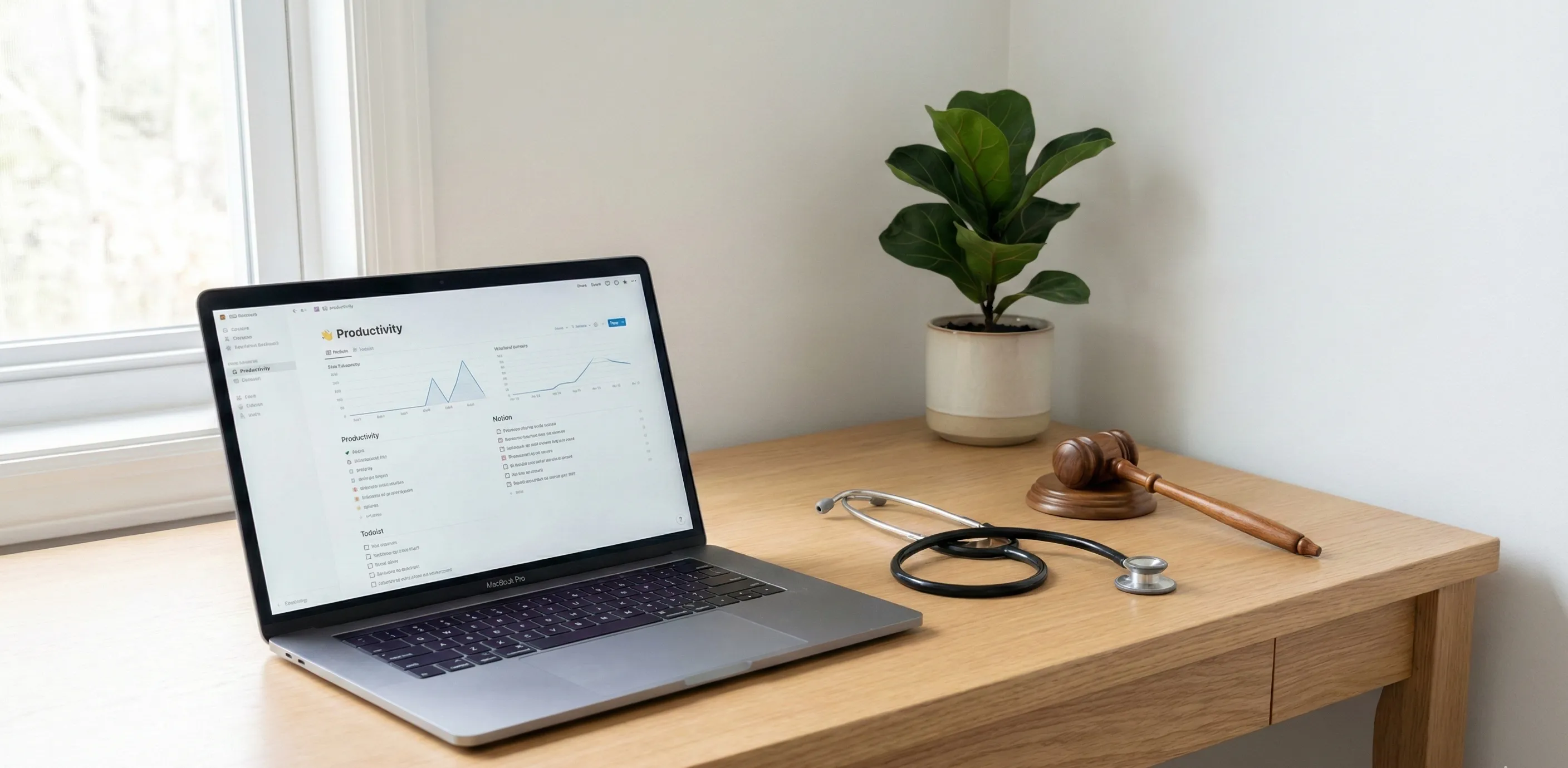 Mesa de escritório organizada após contratação da ConectaSU